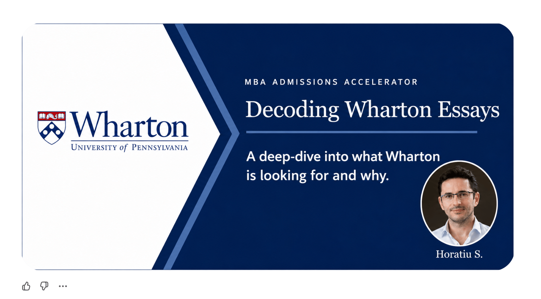 Decoding Wharton Essays: A deep-dive into what Wharton is loking for and why.