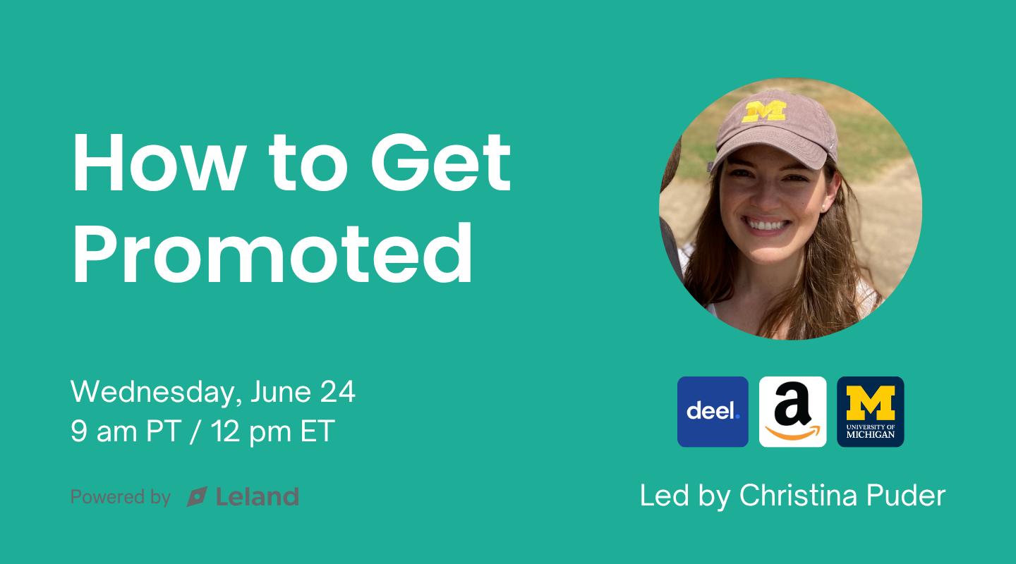 How to Get Promoted