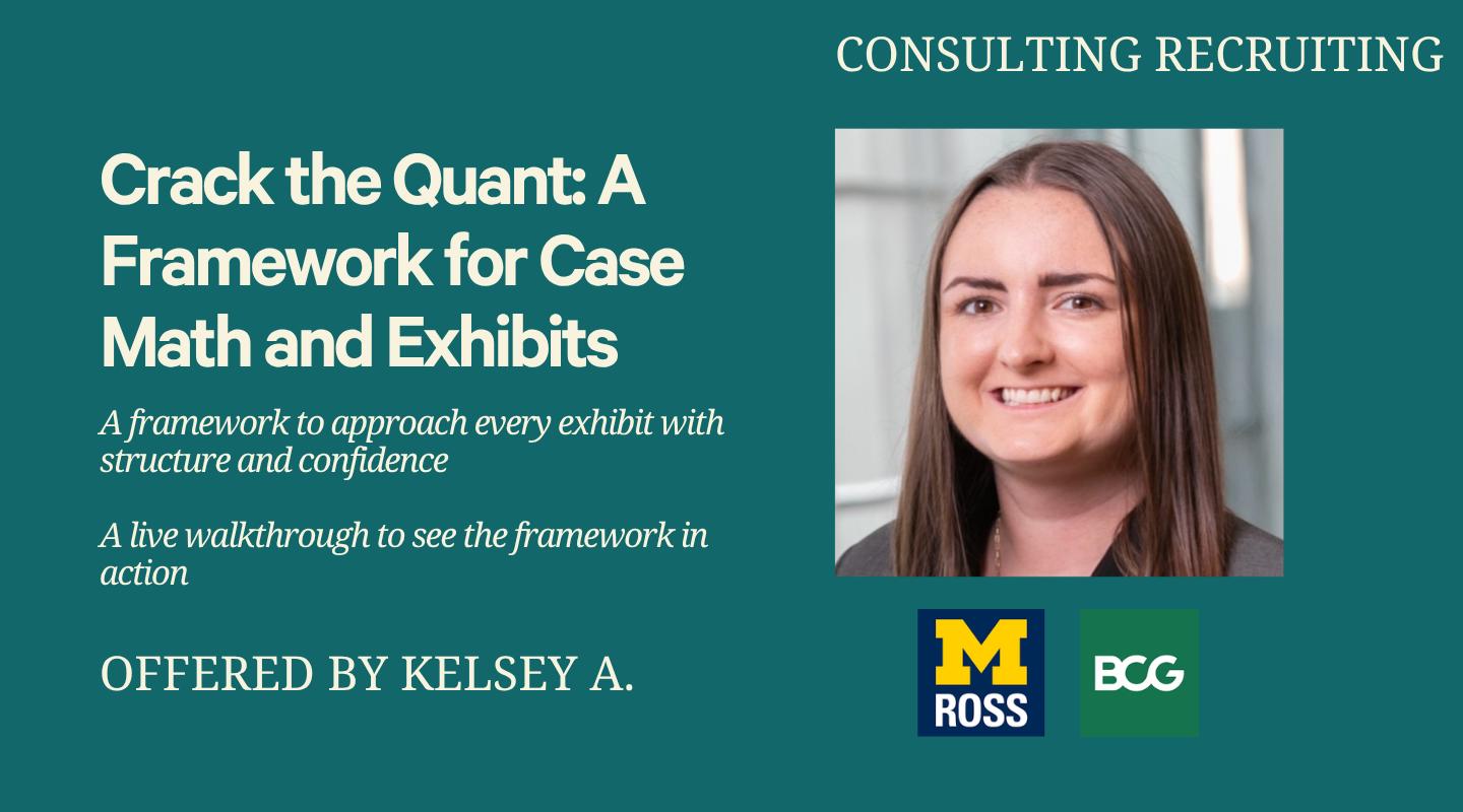 Crack the Quant: A Framework for Case Math and Exhibits