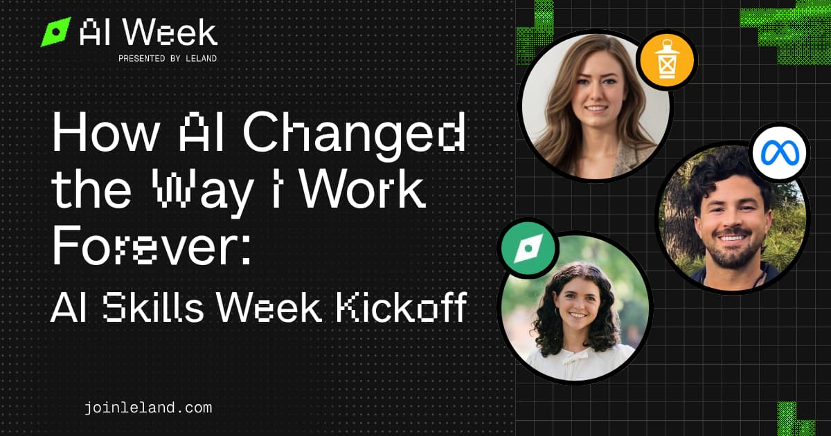 How AI Changed the Way I Work Forever: AI Skills Week Kickoff