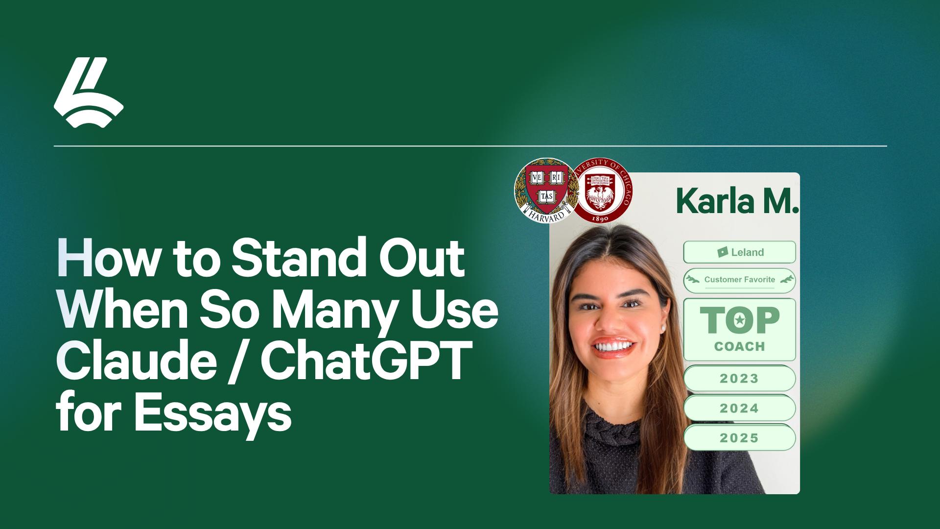 How to Stand Out When So Many Use Claude / ChatGPT for Essays
