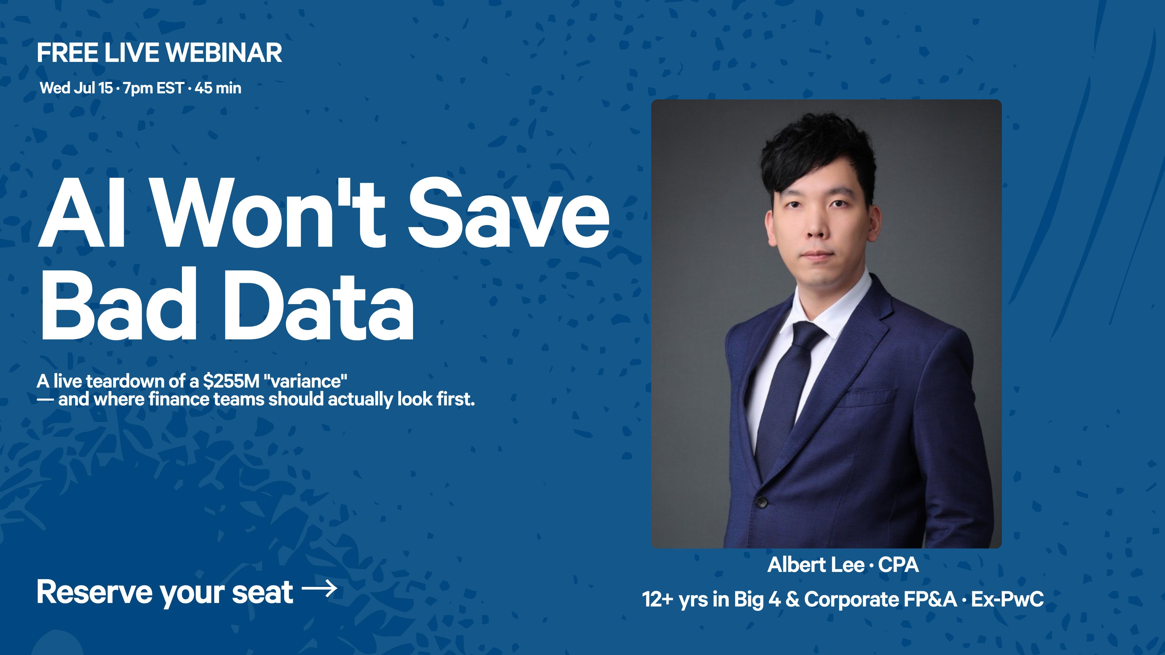 AI Won't Save Bad Data: Where Finance Pros Should Look First