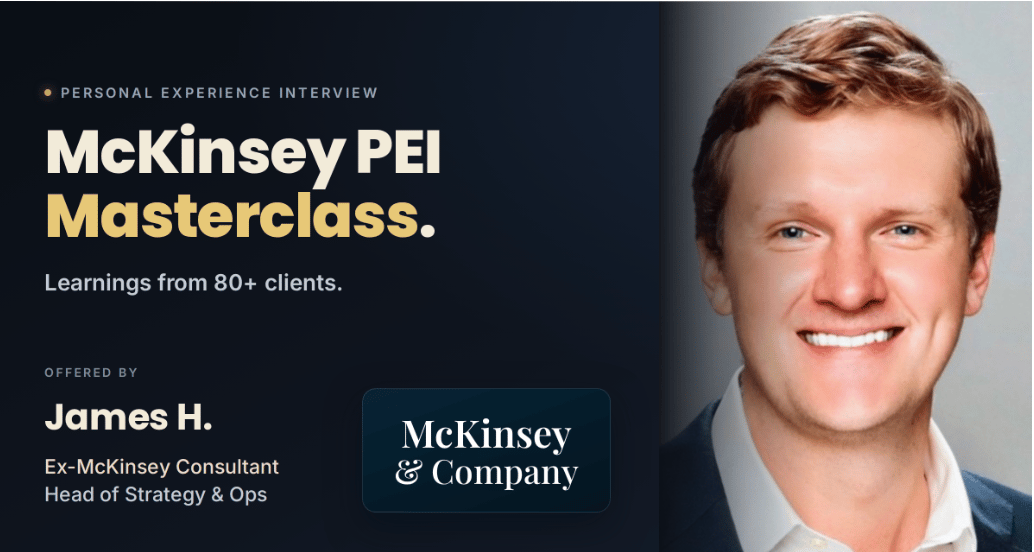 McKinsey PEI Masterclass: Learnings from 80+ Clients