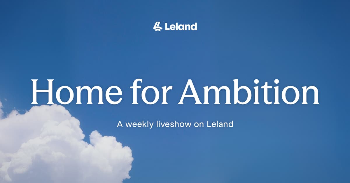 Home for Ambition #20 — Weekly Live Show