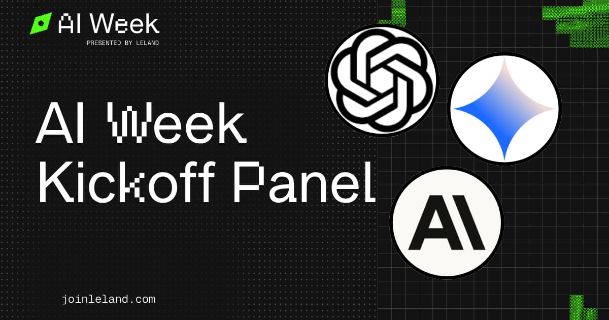 AI Week Kickoff Panel