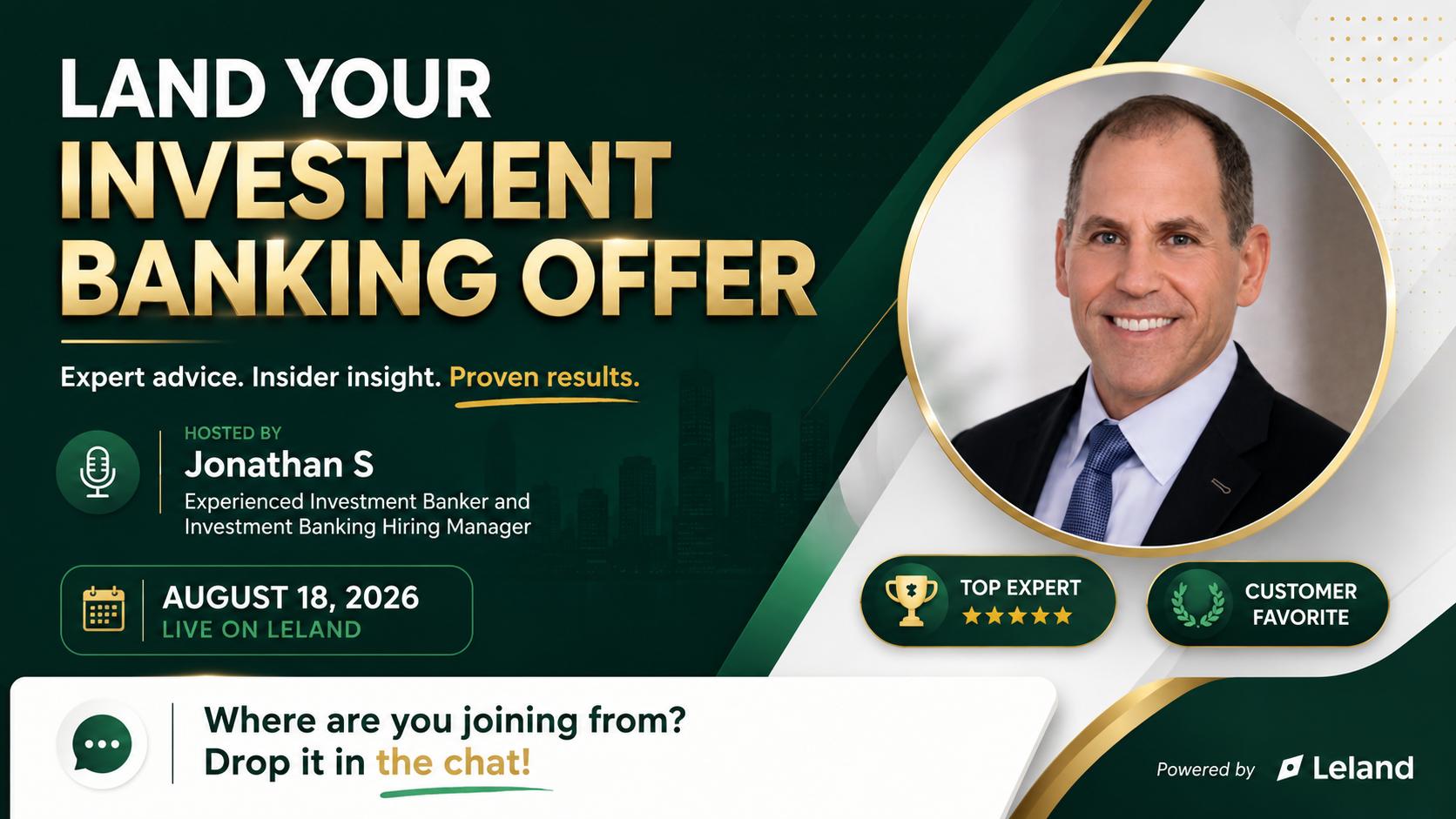 Land Your Investment Banking Offer