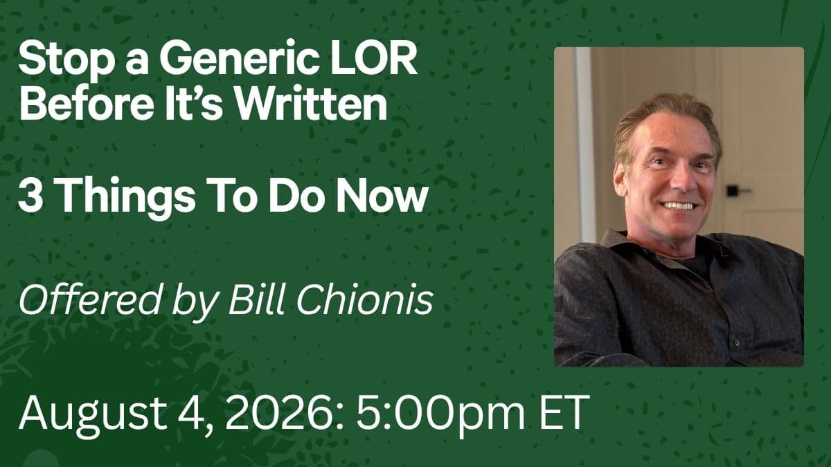 Stop a Generic LOR Before It's Written: 3 Things to Do Now