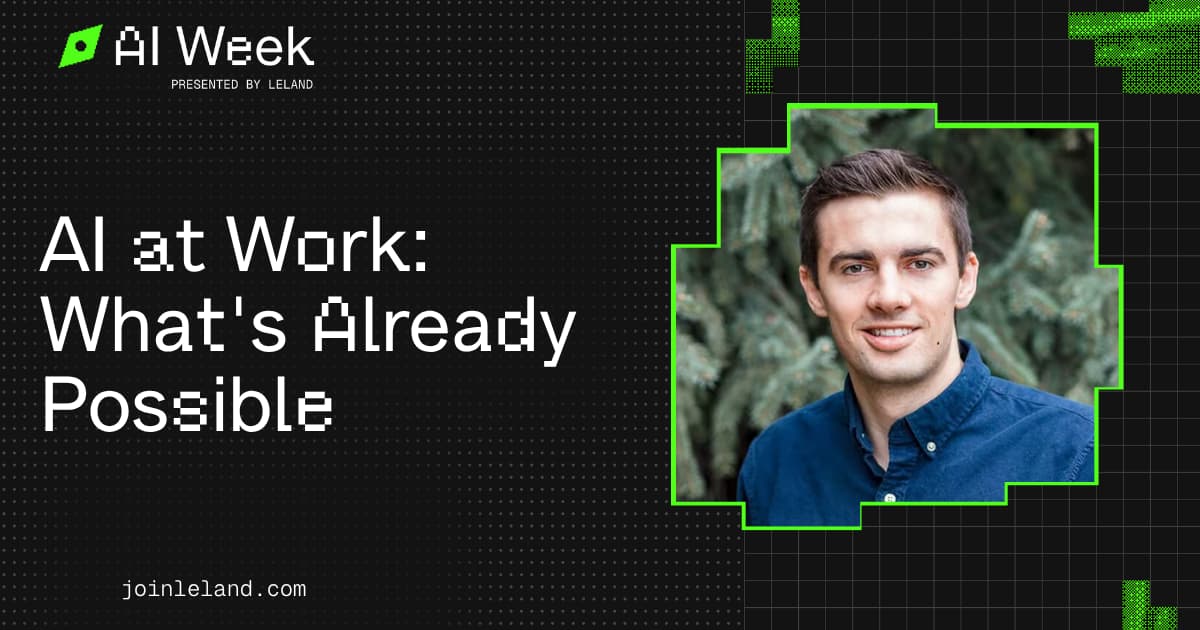 AI at Work: What's Already Possible