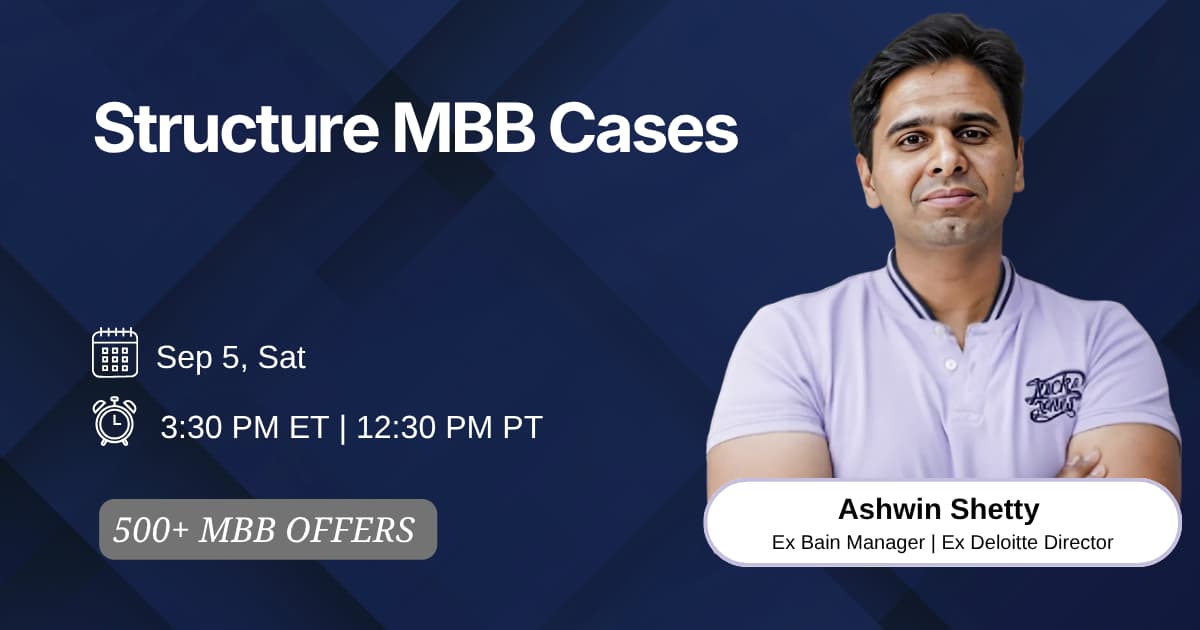 Structure MBB cases with an ex Bain