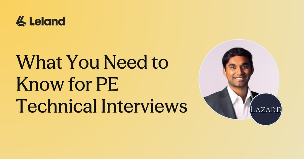 What You Need to Know for PE Technical Interviews