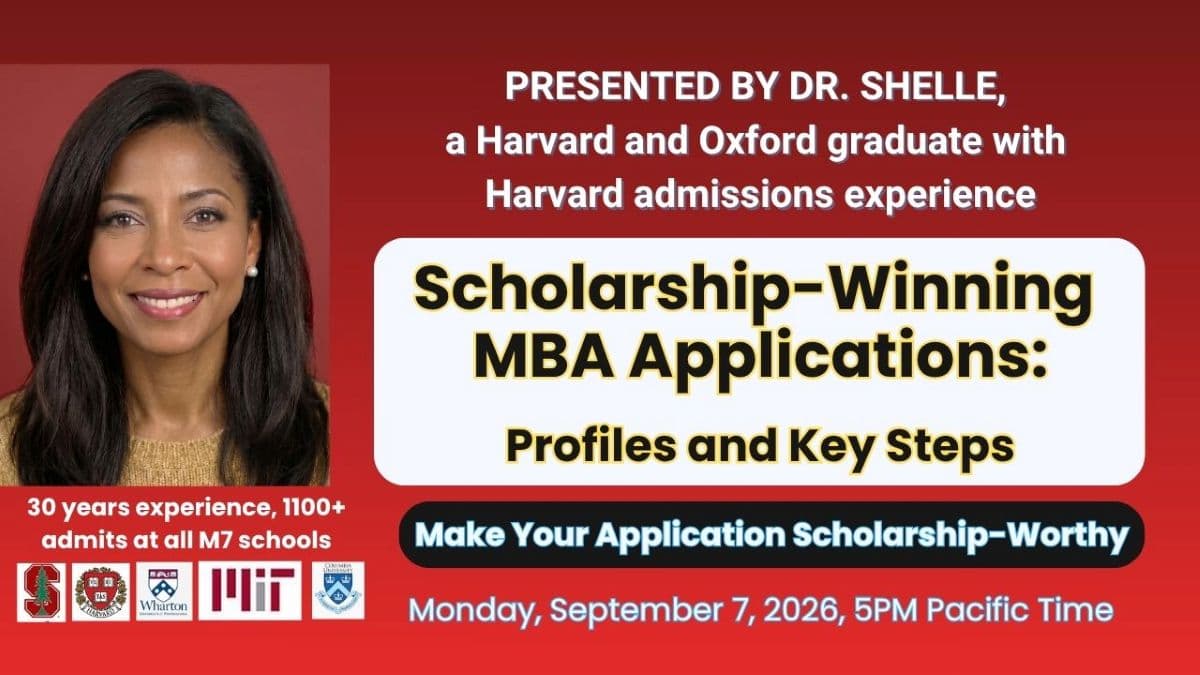 Scholarship-Winning MBA Applications: Profiles and Key Steps