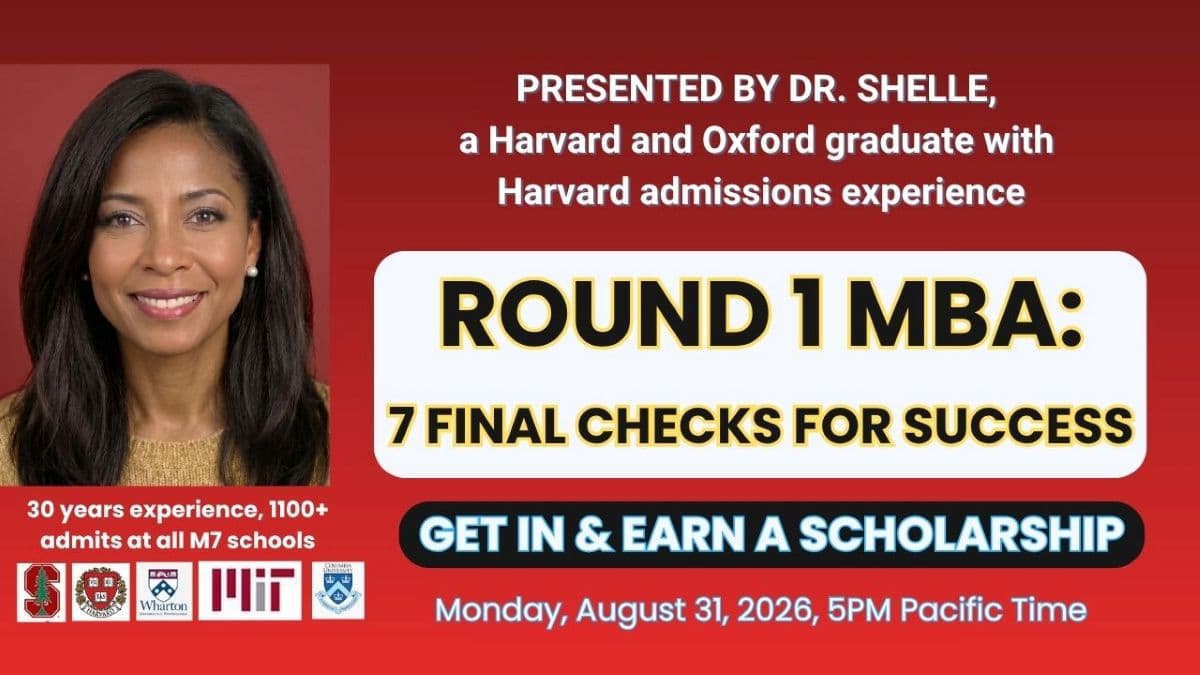 Round 1 MBA: 7 Final Checks before Submitting