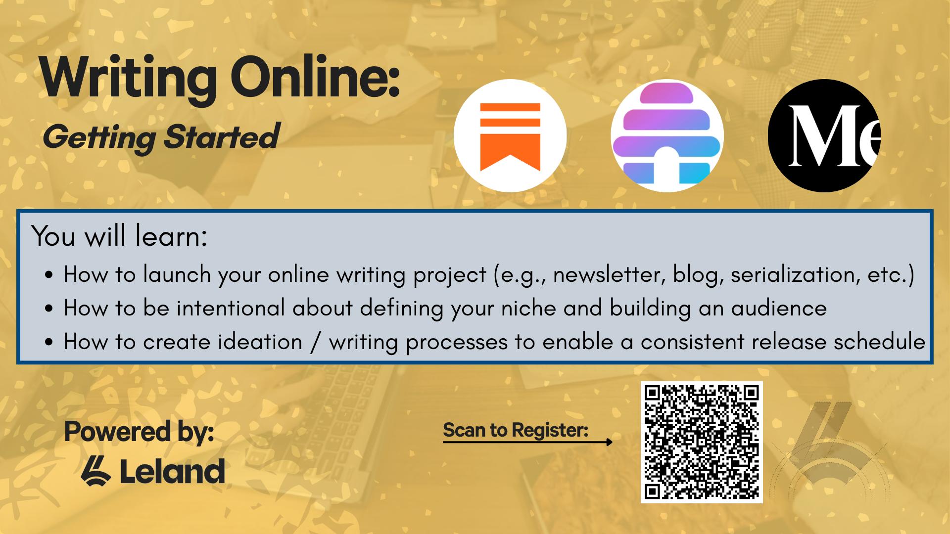 Writing Online: Tips and Strategies for Getting Started