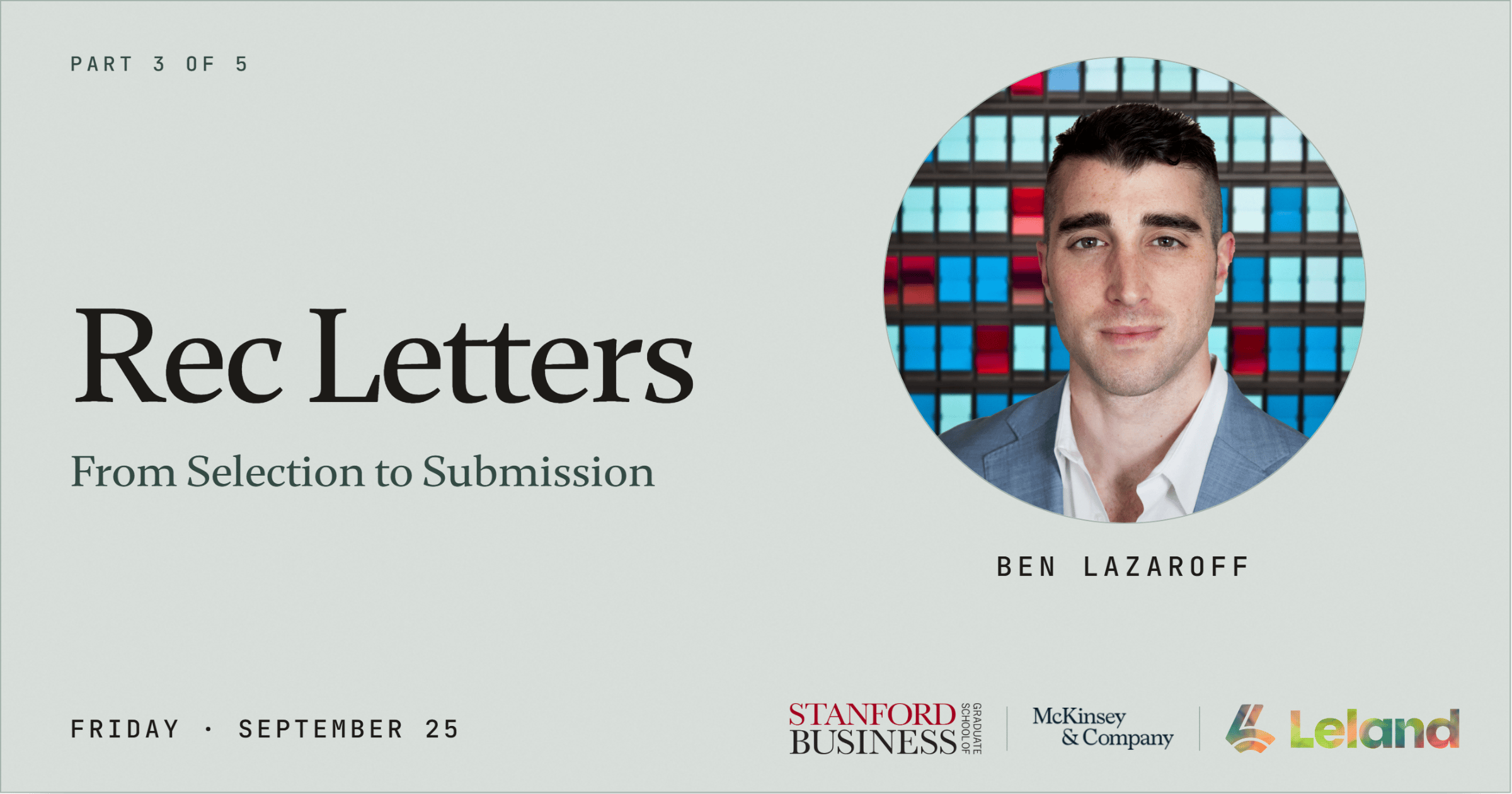 Recommendation Letters: from Selection to Submission