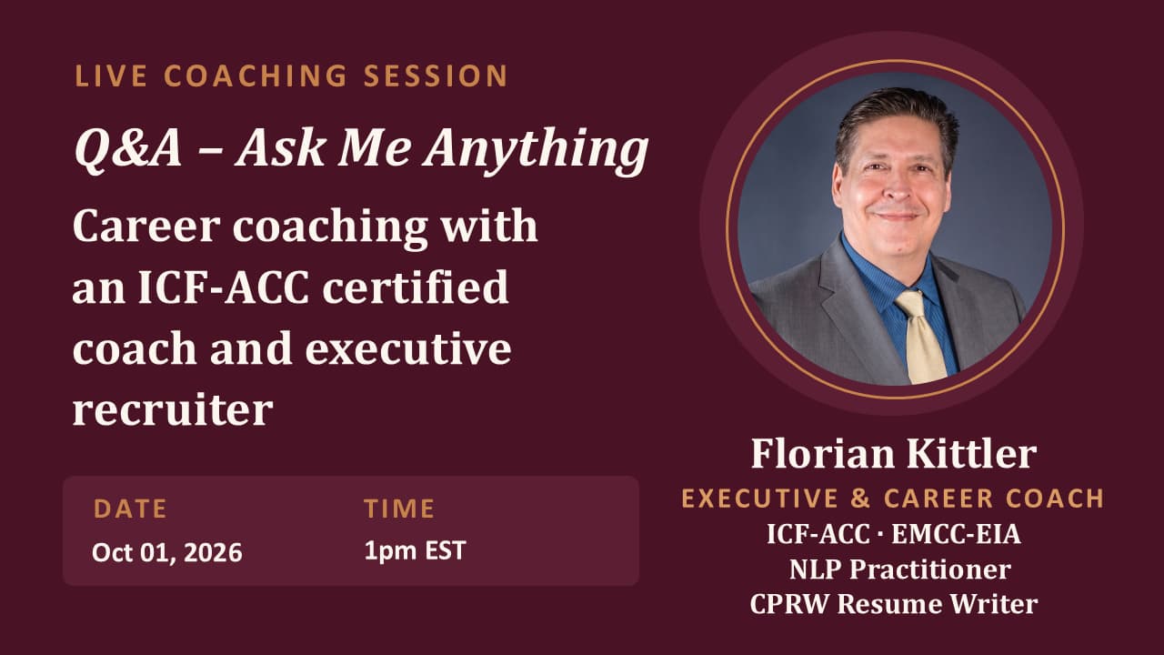 Q&A with an ICF-certified coach and executive recruiter