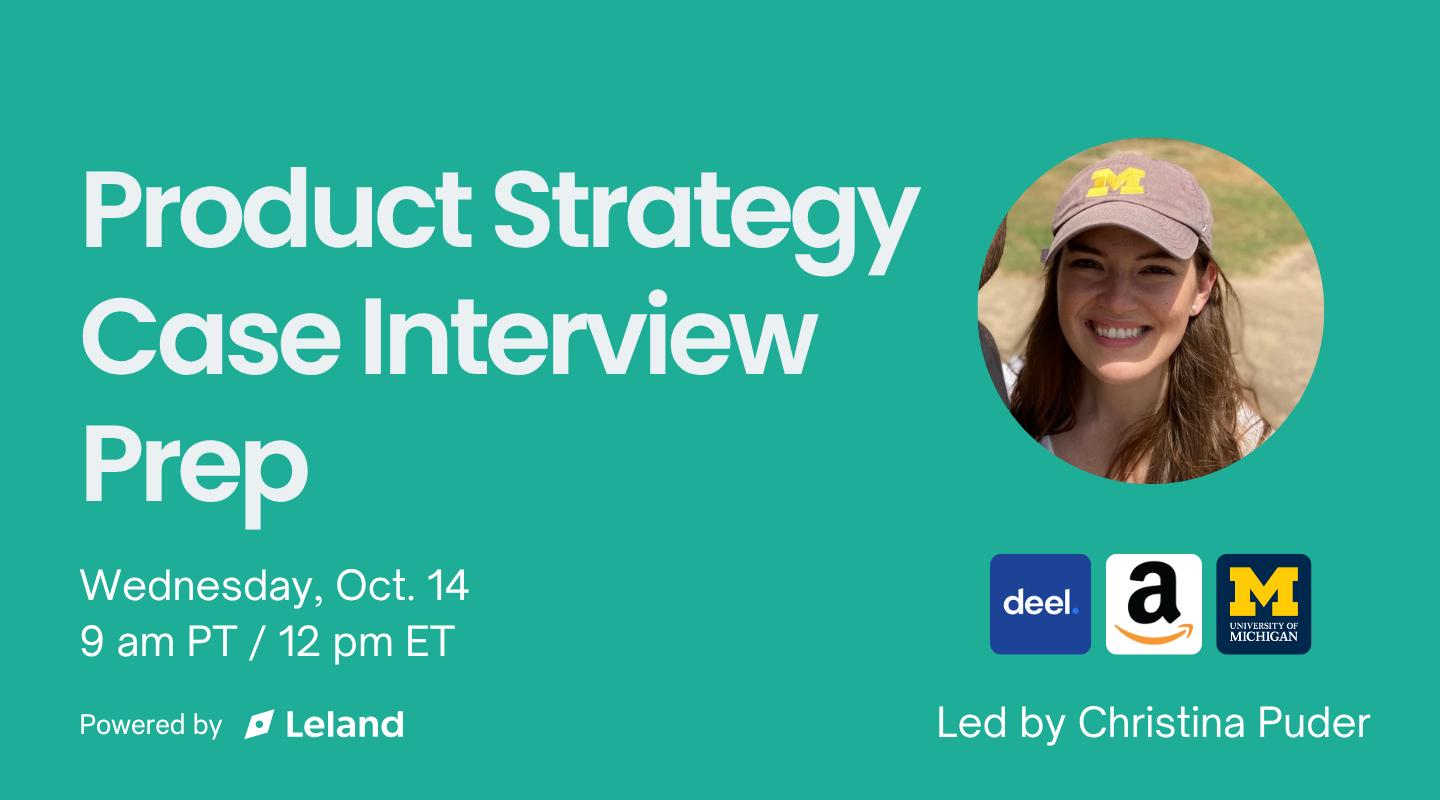 Product Strategy Case Interview Prep