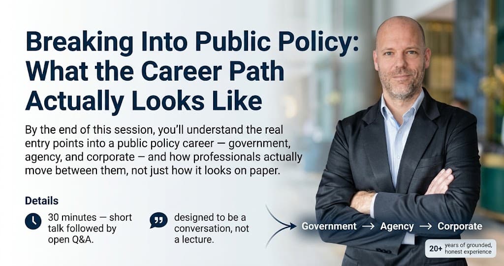 Breaking Into Public Policy: What the Career Path Actually Looks Like