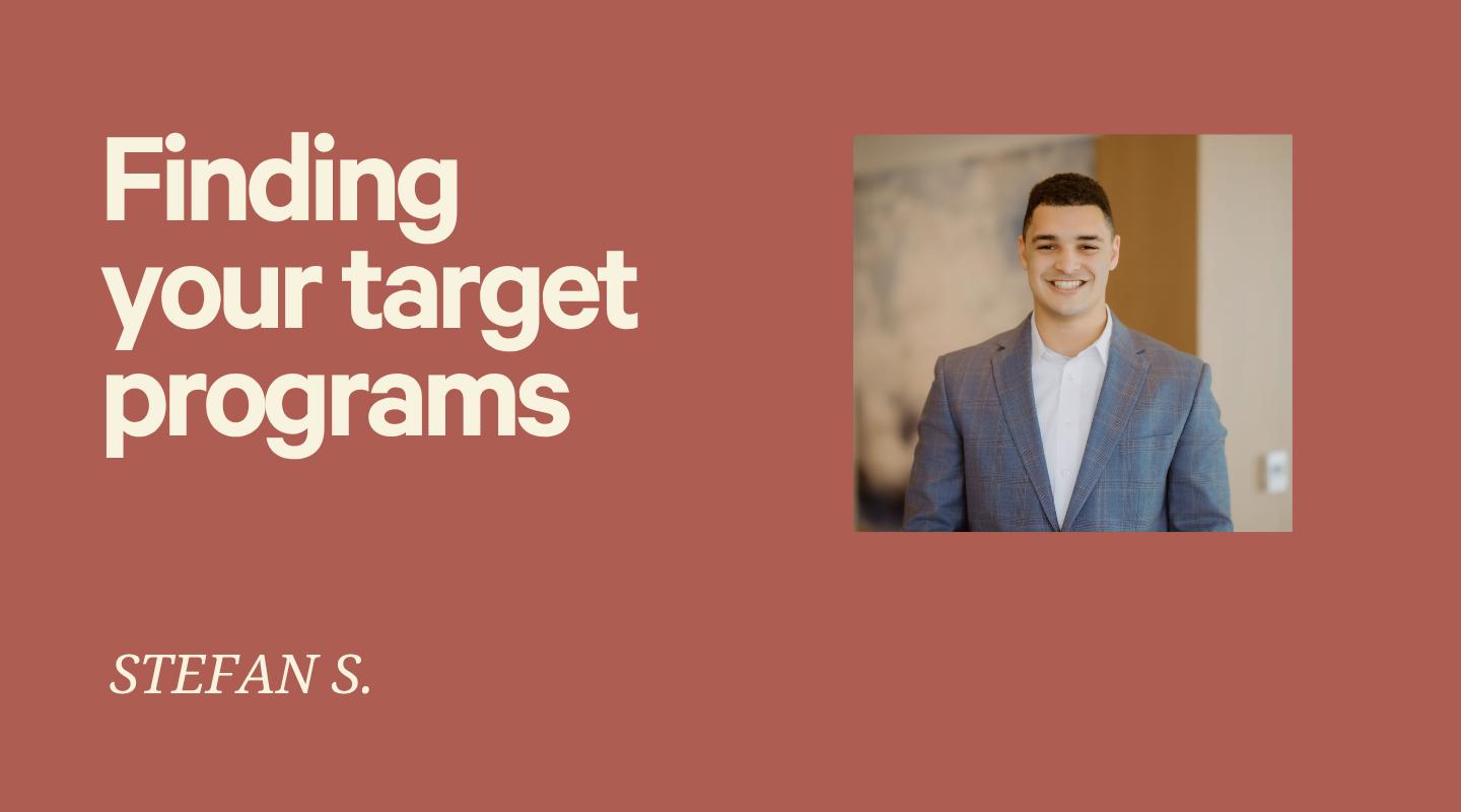 Identifying your target programs
