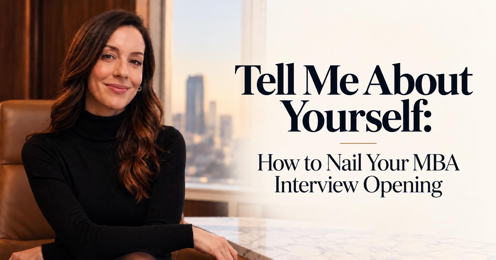 Tell Me About Yourself: How to Nail Your MBA Interview Opening