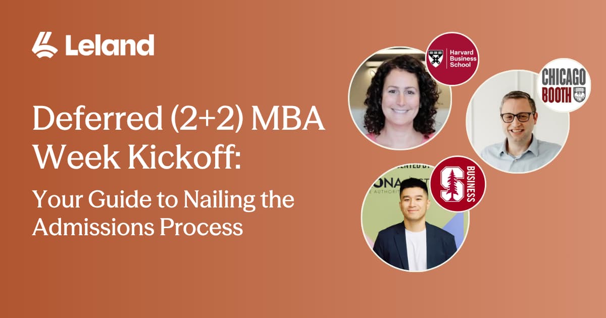 Deferred (2+2) MBA Week Kickoff