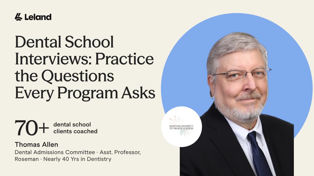 Dental School Interviews: Practice the Questions Every Program Asks
