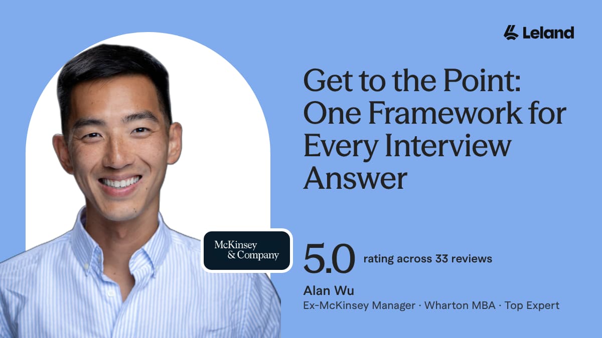 Get to the Point: One Framework for Every Interview Answer