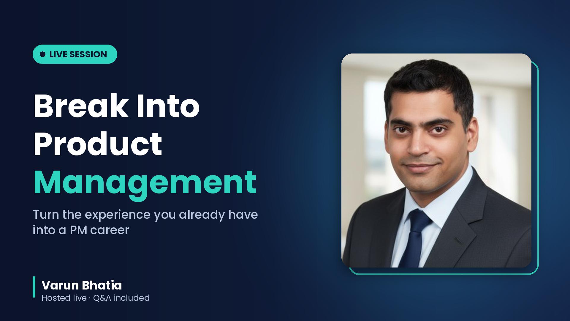 How to break into Product Management