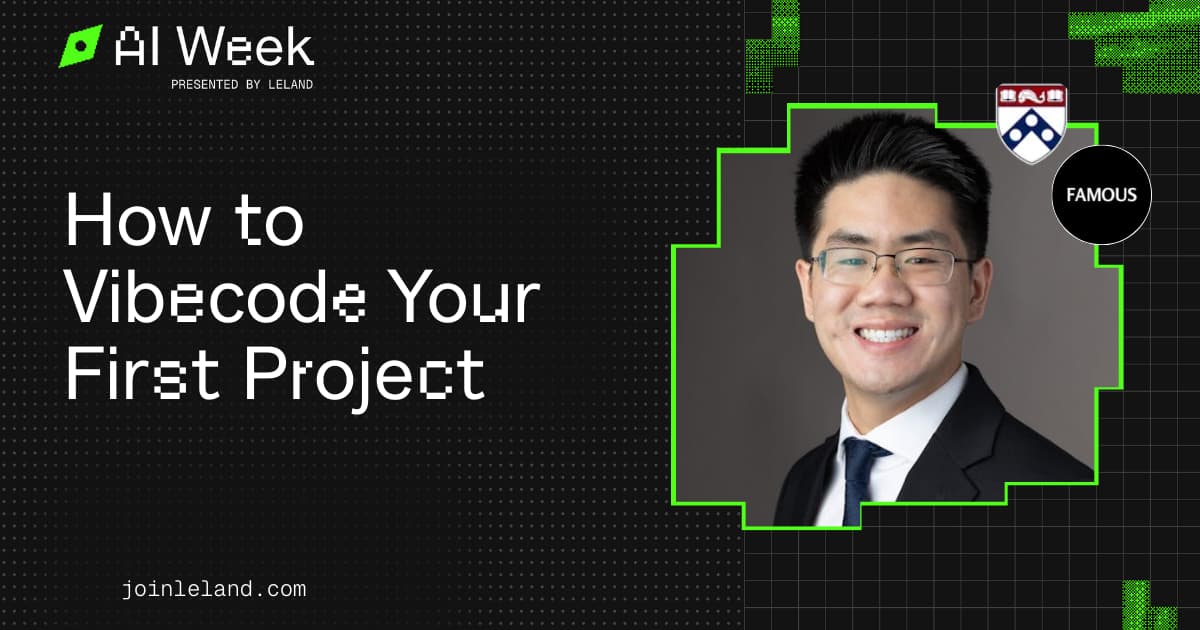 How to Vibecode Your First Project