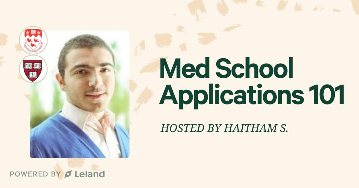 Med School Applications 101