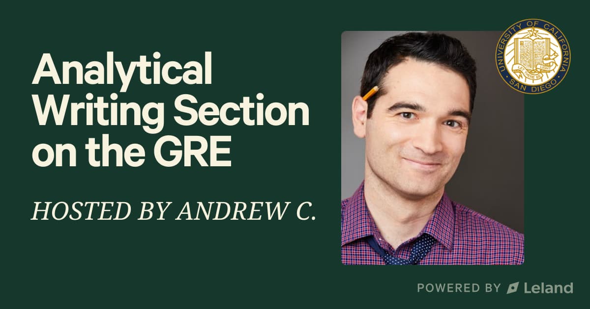 Analytical Writing Section on the GRE