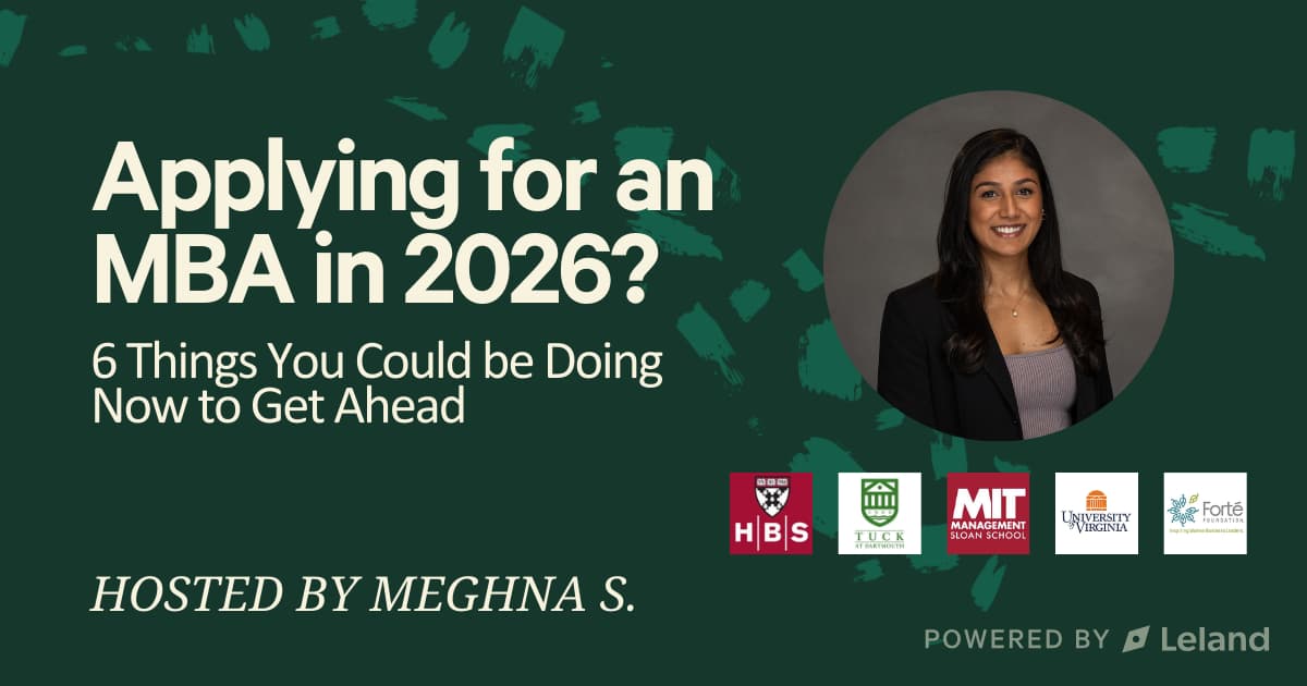 Applying for an MBA in 2026? 6 Things You Could be Doing Now to Get ...