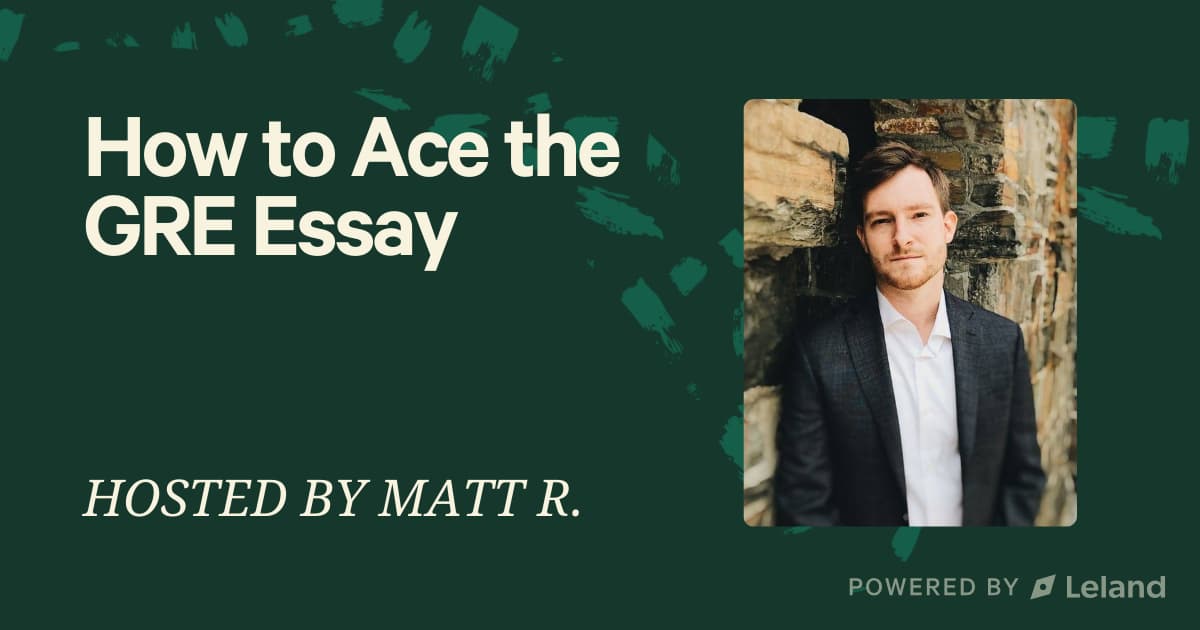 How to Ace the GRE Essay