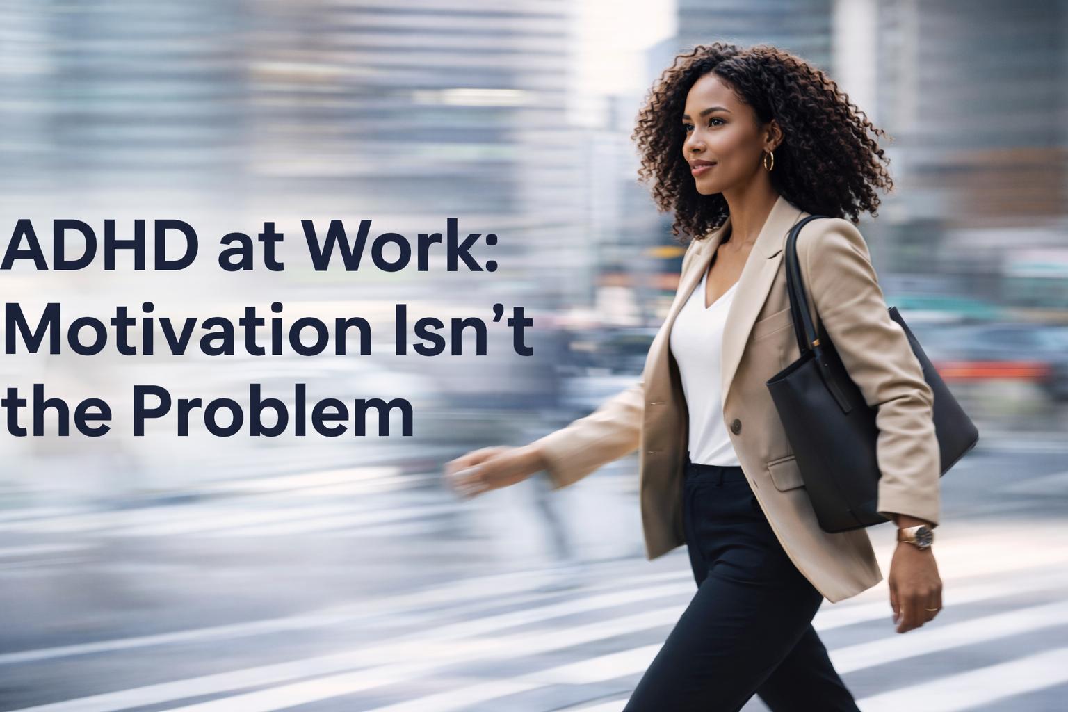 ADHD at Work: Motivation Isn’t the Problem