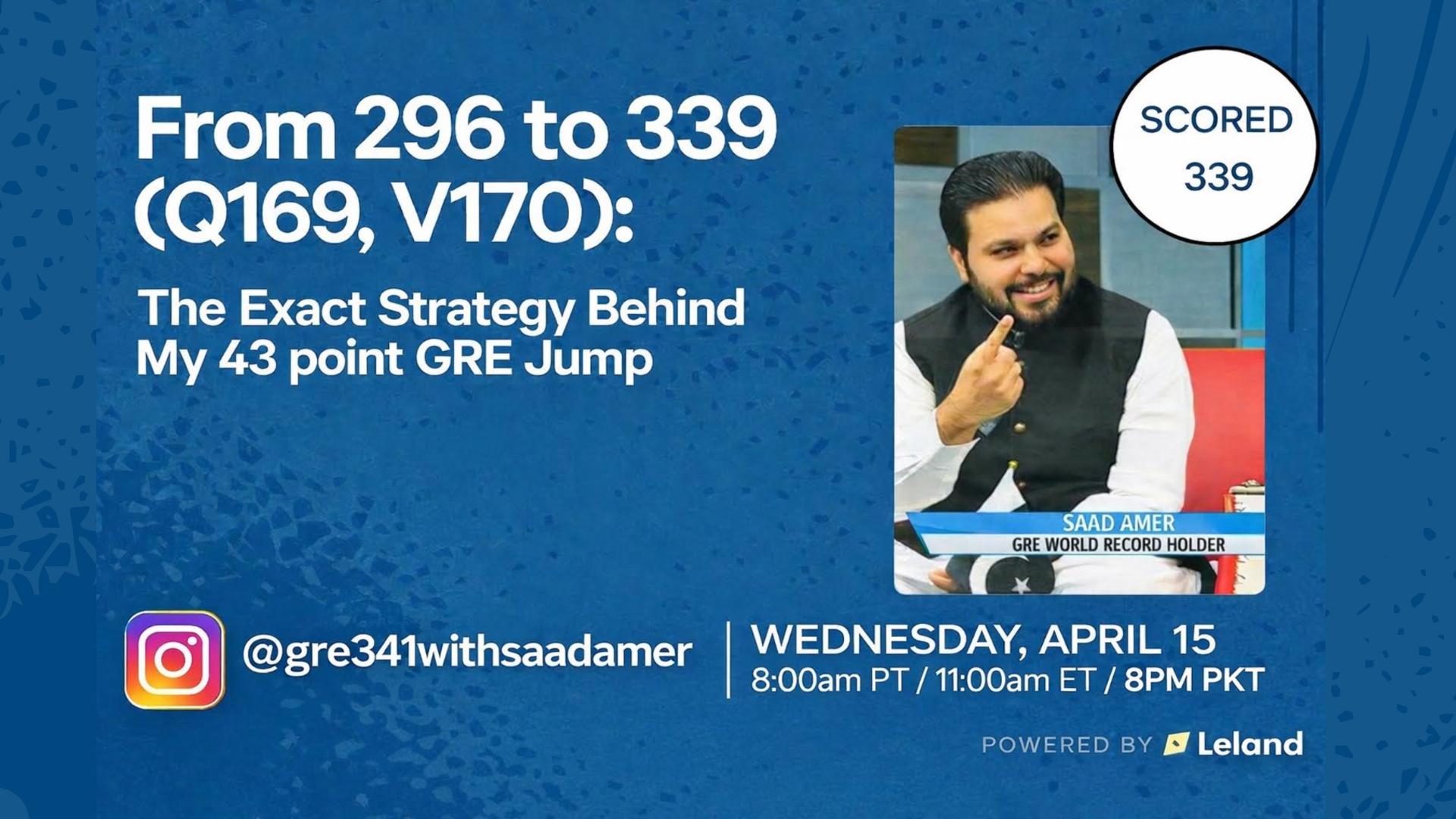 From 296 to 339 (Q169, V170): The Exact Strategy Behind My 43 point GRE Jump