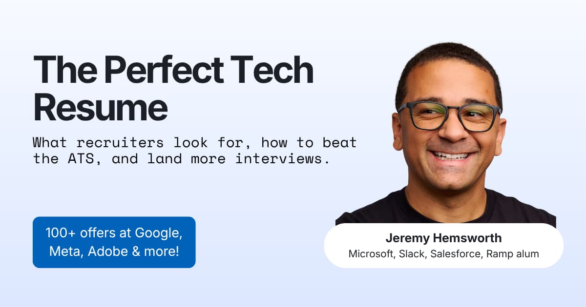 The Perfect Tech Resume