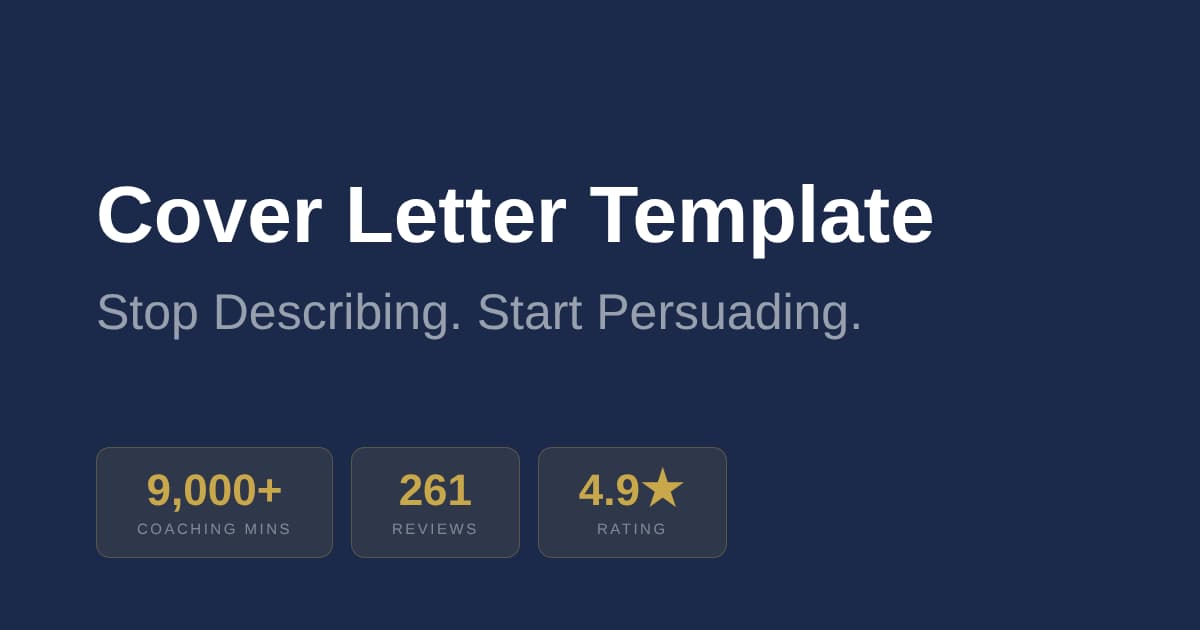 Cover Letter Template