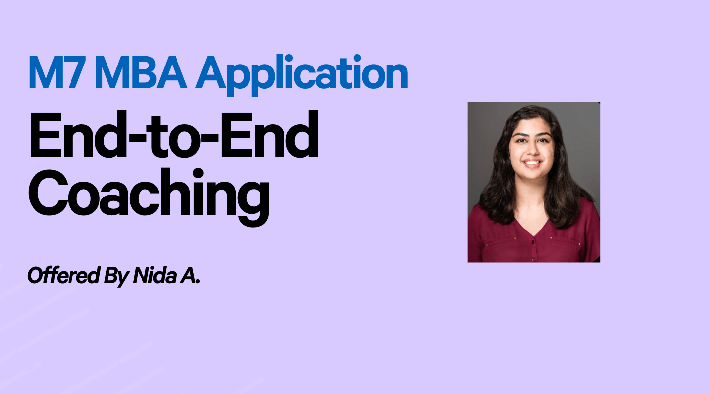 Full M7 MBA Application — End-to-End Support