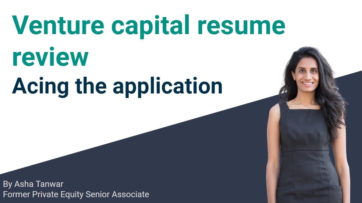 Land a role at a top venture capital fund