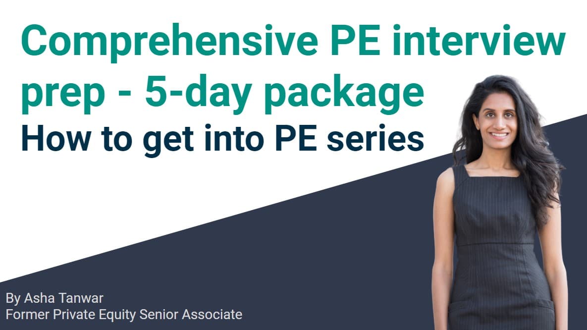 Comprehensive PE interview intensive prep - 5-day package