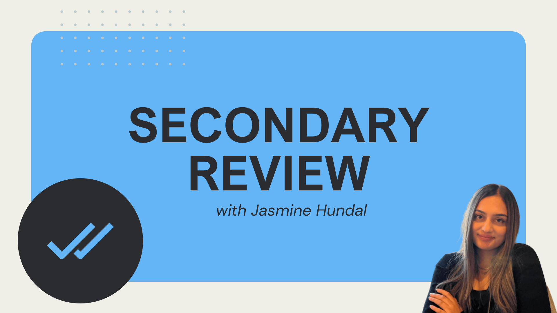 Secondary Application Review
