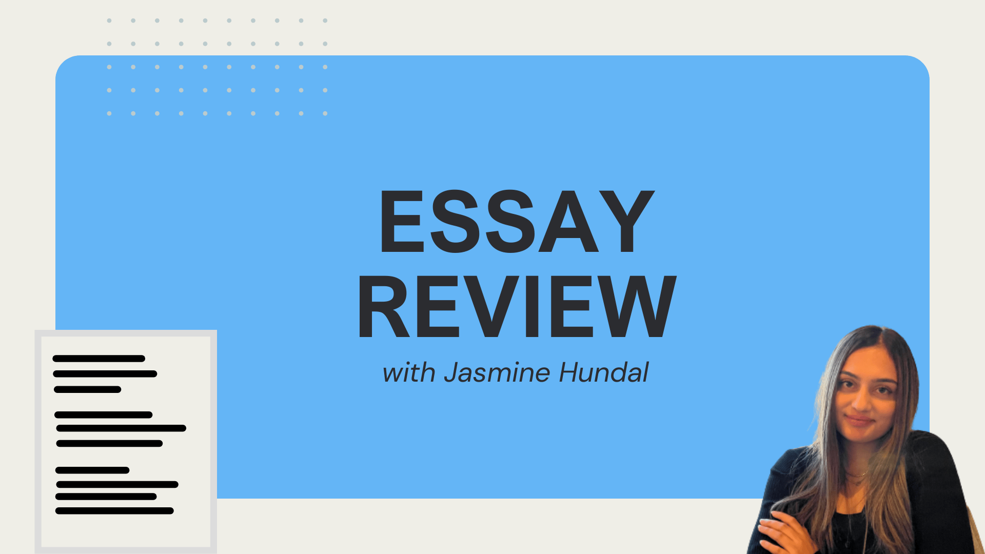 Expert Essay Review