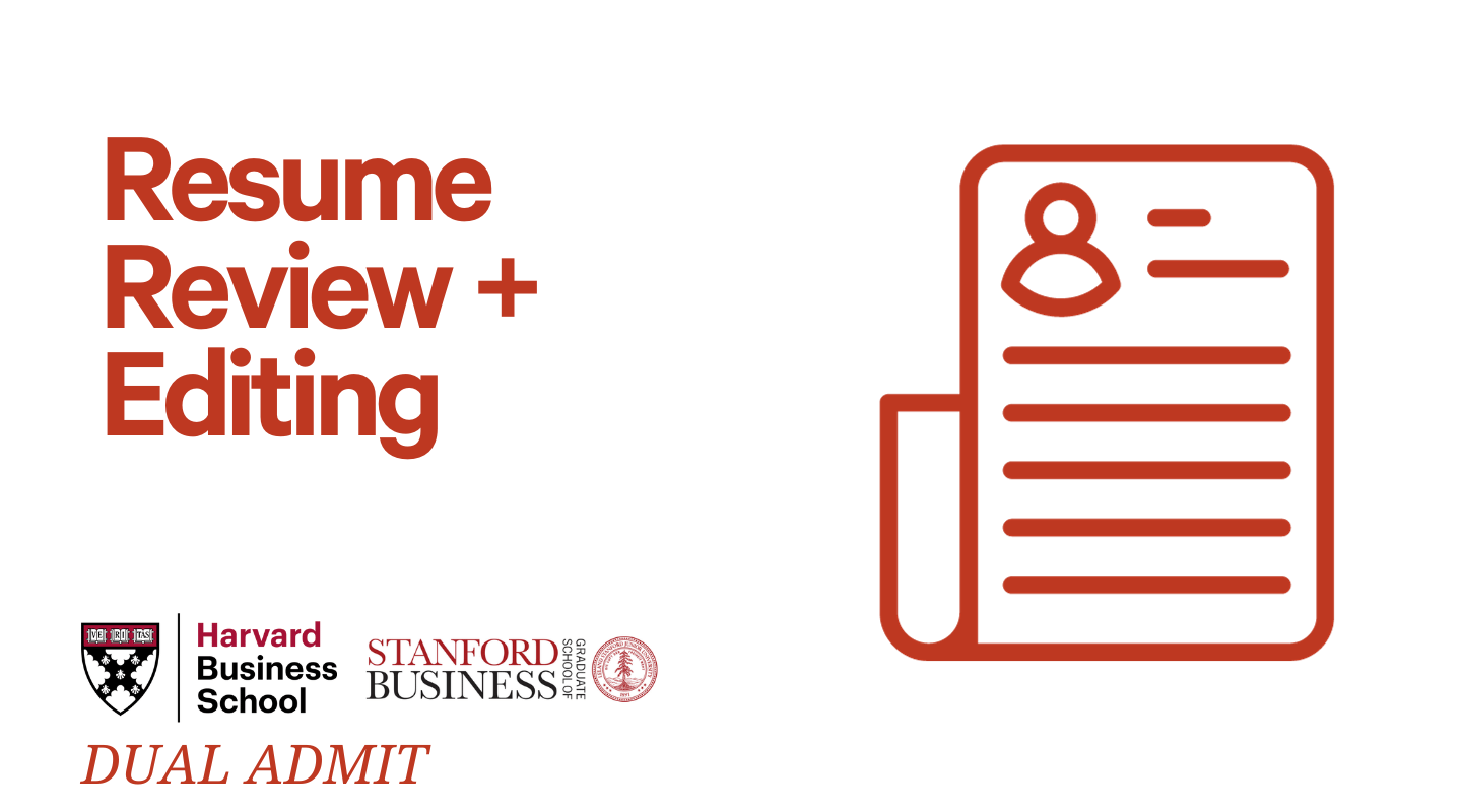 Resume Review & Edits- Deferred MBA