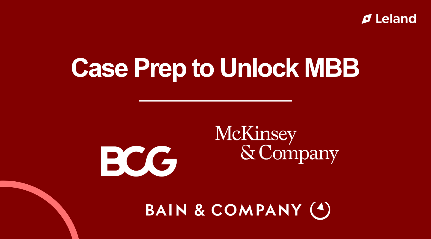 MBB Case Prep Tiered Package: Customized Help to Perfect Your Interviews