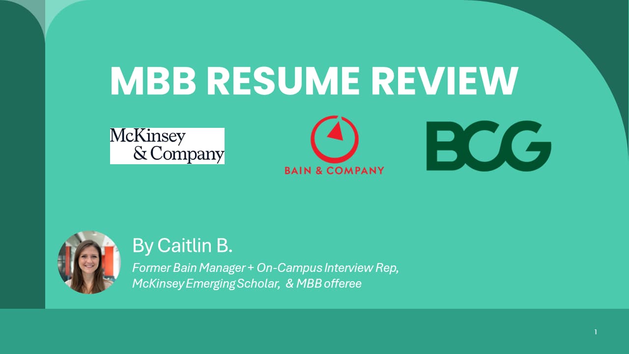 MBB Resume Review