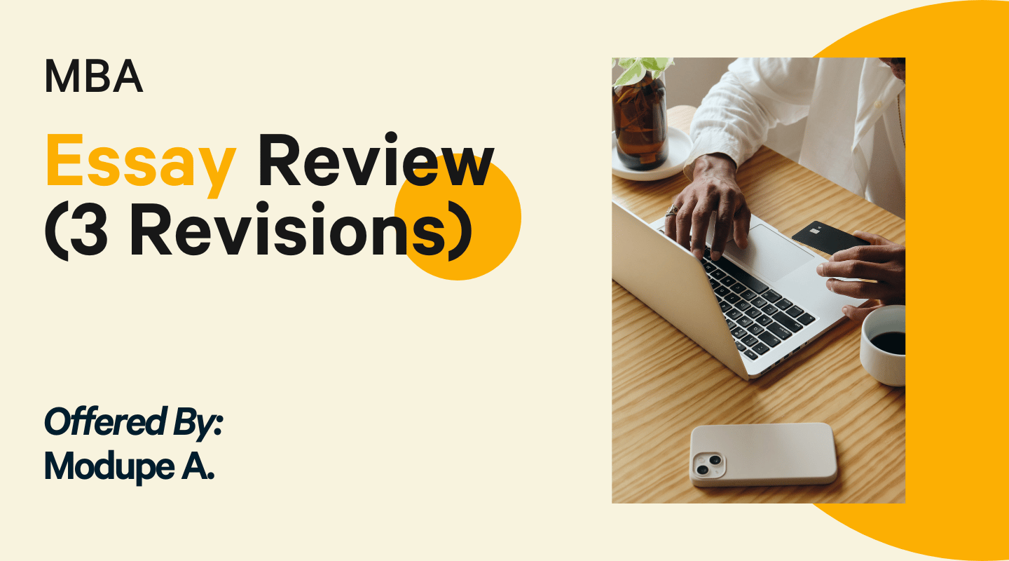 Async MBA Essay Revision - Perfect Yours in 3 Weeks