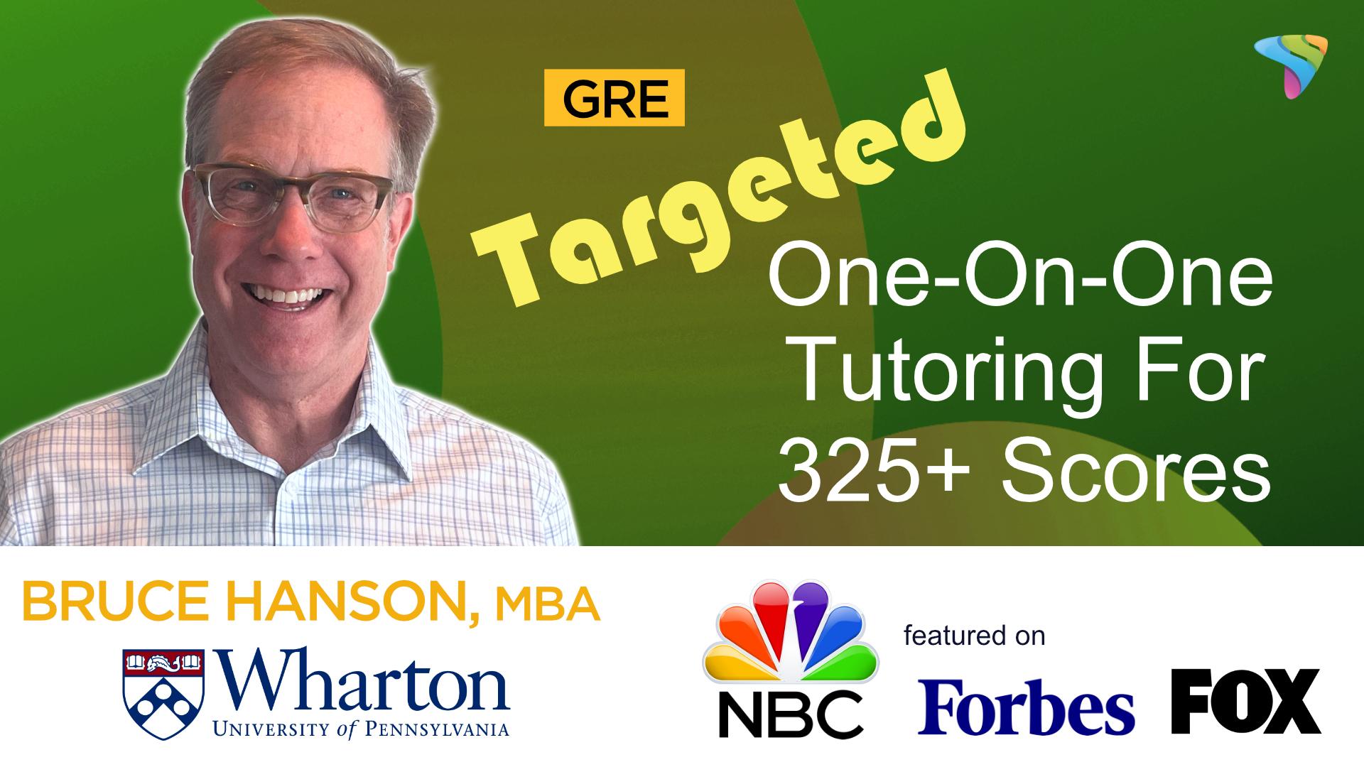 Ace the GRE!   5 Hours of Tutoring