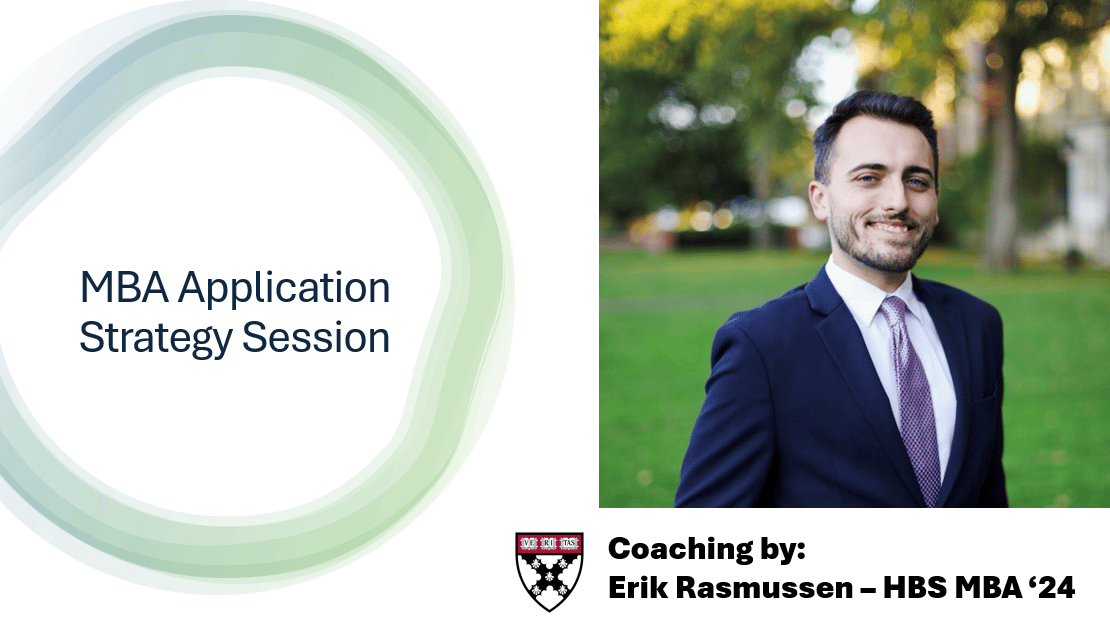 MBA Application Brainstorming Session (I'll get you ready to apply)