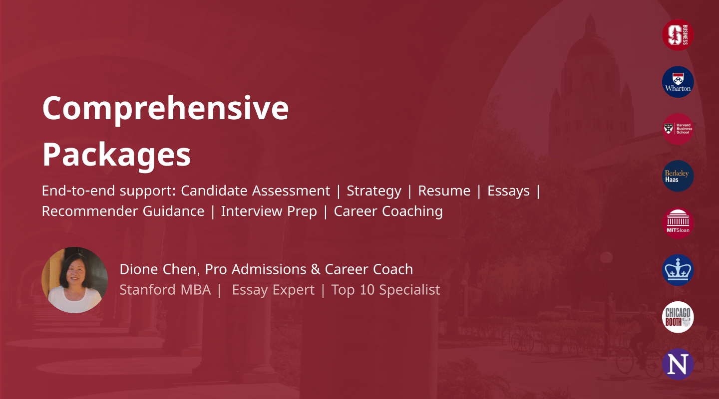 Comprehensive MBA Application Package - End-to-End Peronalized Support
