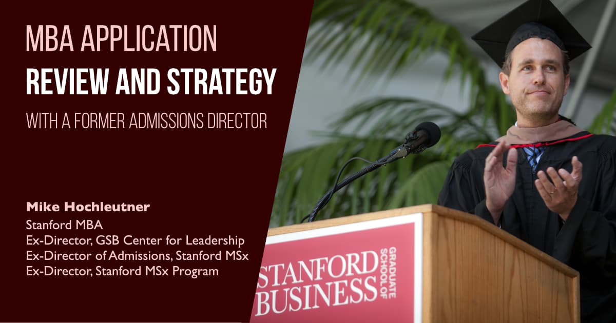 Application Review and Strategy with Former Admissions Director