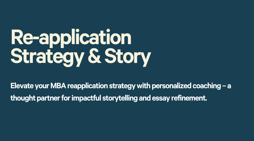 Re-application Strategy & Story